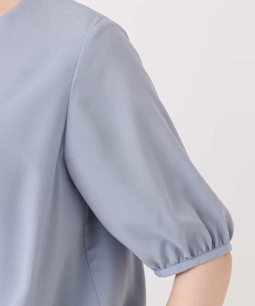 ブラウス シャツ カシュクールデザインブラウス/接触冷感/速乾/洗える/WEB限定サイズあり レディース セール】カシュクールデザインブラウス/接触冷感/速乾/洗える