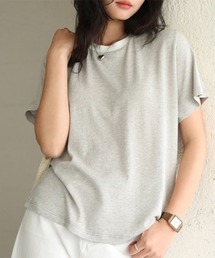 バイカラーシンプルTシャツ