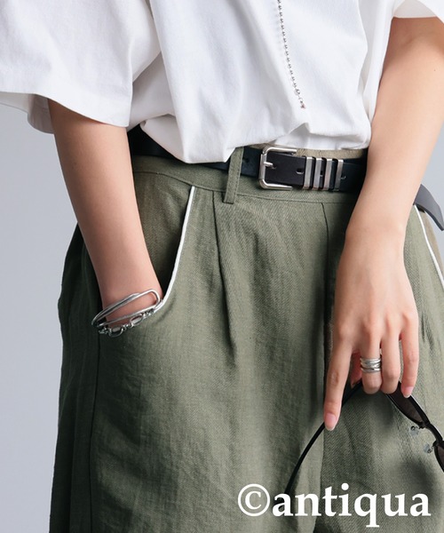 antiqua(アンティカ)の「テーパードパンツ(その他パンツ・レディース・グリーン系その他/ブラック系その他・R/P)」の12枚目の写真