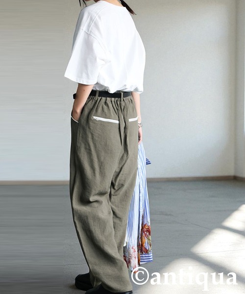 antiqua(アンティカ)の「テーパードパンツ(その他パンツ・レディース・グリーン系その他/ブラック系その他・R/P)」の14枚目の写真
