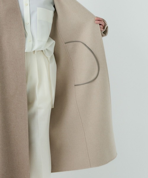 Chaos（カオス）の「Chaos(カオス)/ グランドスーペリアコート（ノーカラーコート・レディース・グレー系その他・FREE）」の15枚目の写真