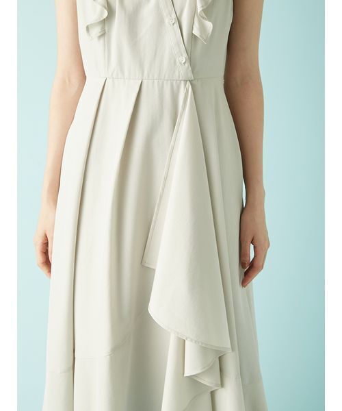 ラッフルフリルティアードシャツワンピ―ス（ワンピース）｜LILY BROWN