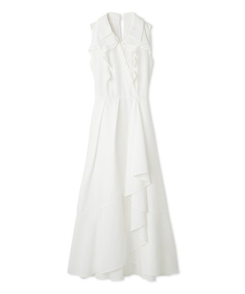 LILY BROWN(リリーブラウン)の「ラッフルフリルティアードシャツワンピ―ス(ワンピース・レディース・ミント/チェック/ドット/ホワイト・0/1)」の20枚目の写真