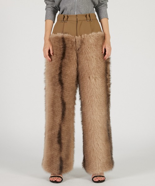 ファートリムパンツ / Fur Trim Pants（その他パンツ）｜PRANK PROJECT