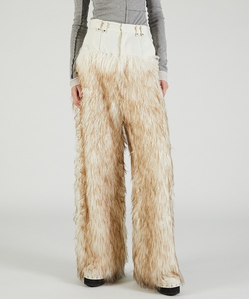 ファートリムパンツ / Fur Trim Pants（その他パンツ）｜PRANK PROJECT