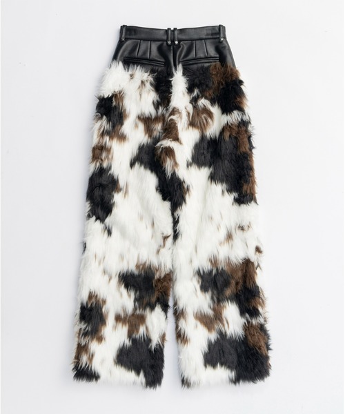 PRANK PROJECT（プランクプロジェクト）の「ファートリムパンツ / Fur Trim Pants（その他パンツ・レディース・マルチ/ベージュ/ホワイト・36/38）」の16枚目の写真