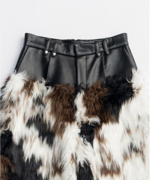 PRANK PROJECT（プランクプロジェクト）の「ファートリムパンツ / Fur Trim Pants（その他パンツ・レディース・マルチ/ベージュ/ホワイト・36/38）」の17枚目の写真