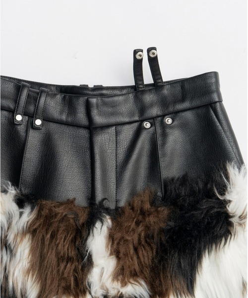 PRANK PROJECT（プランクプロジェクト）の「ファートリムパンツ / Fur Trim Pants（その他パンツ・レディース・マルチ/ベージュ/ホワイト・36/38）」の19枚目の写真