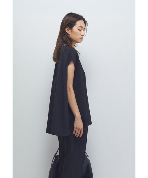 1er Arrondissement（プルミエアロンディスモン）の「ジョーゼットフレンチスリーブブラウス（シャツ/ブラウス・レディース・カーキ/ブラック系その他3・36/38）」の14枚目の写真