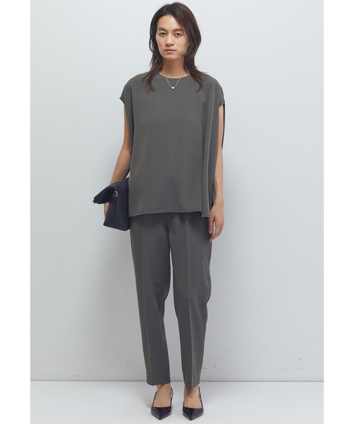 1er Arrondissement（プルミエアロンディスモン）の「ジョーゼットフレンチスリーブブラウス（シャツ/ブラウス・レディース・カーキ/ブラック系その他3・36/38）」の4枚目の写真