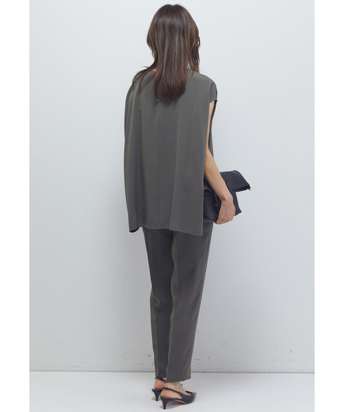 1er Arrondissement（プルミエアロンディスモン）の「ジョーゼットフレンチスリーブブラウス（シャツ/ブラウス・レディース・カーキ/ブラック系その他3・36/38）」の6枚目の写真