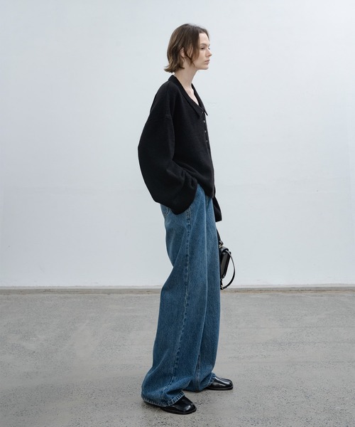 EKCOOKIES（イーケークッキーズ）の「加工デニムパンツ（デニムパンツ・レディース・インディゴブルー・L）」の3枚目の写真