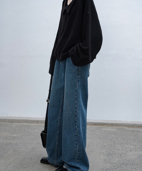 EKCOOKIES（イーケークッキーズ）の「加工デニムパンツ（デニムパンツ・レディース・インディゴブルー・L）」の8枚目の写真