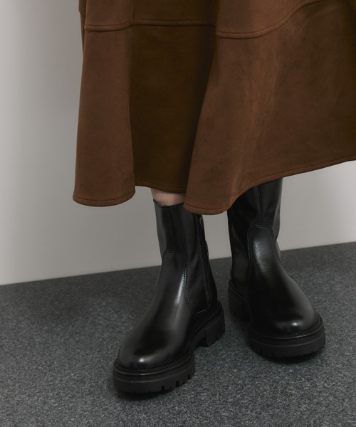 eness（エネス）の「【ENESS/エネス】インサイドジッパーアンクルブーツ（ブーツ・レディース・ブラック・36/37/38）」の7枚目の写真