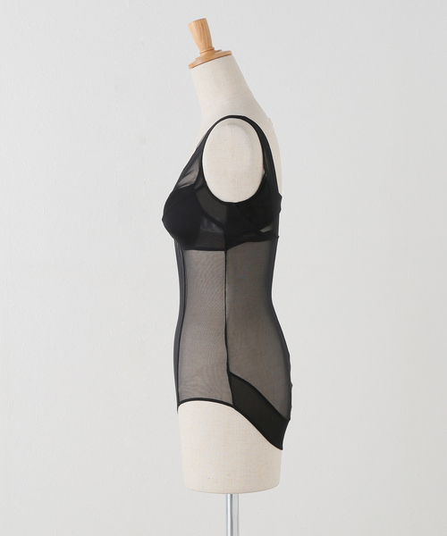 IENA（イエナ）の「NICENICE MOMENT/ナイスナイスモーメント MESH BRIEFER NNM03-2403-003（その他アンダーウェア/インナー・レディース・ブラック/ブラウン・X-SMALL）」の3枚目の写真