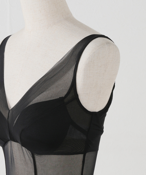 IENA（イエナ）の「NICENICE MOMENT/ナイスナイスモーメント MESH BRIEFER NNM03-2403-003（その他アンダーウェア/インナー・レディース・ブラック/ブラウン・X-SMALL）」の6枚目の写真