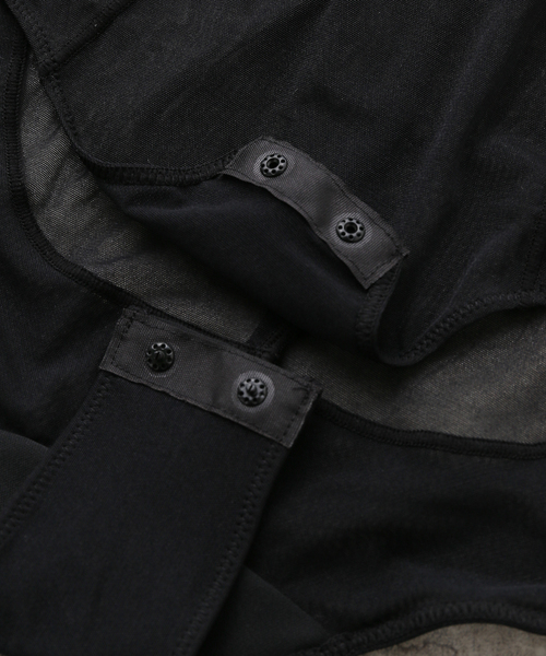 IENA（イエナ）の「NICENICE MOMENT/ナイスナイスモーメント MESH BRIEFER NNM03-2403-003（その他アンダーウェア/インナー・レディース・ブラック/ブラウン・X-SMALL）」の8枚目の写真