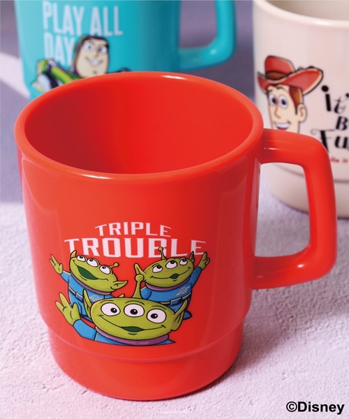 Disney（ディズニー）の「(OS)【Disney】トイ・ストーリー プラスチック スタッキング マグカップ[350ml]（グラス/マグカップ/タンブラー・レディース・ストーン/ブルーグリーン/レッド・ONE SIZE）」の3枚目の写真