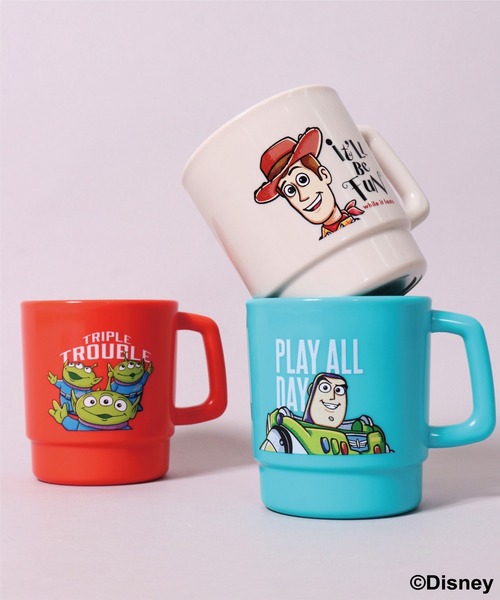 Disney（ディズニー）の「(OS)【Disney】トイ・ストーリー プラスチック スタッキング マグカップ[350ml]（グラス/マグカップ/タンブラー・レディース・ストーン/ブルーグリーン/レッド・ONE SIZE）」の6枚目の写真