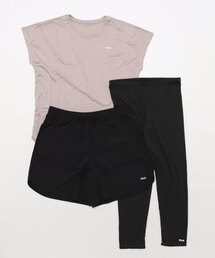 FILA（フィラ）の「【FILA/フィラ】レディース水陸両用フィットネスウェア3点セット　セット水着（水着）」