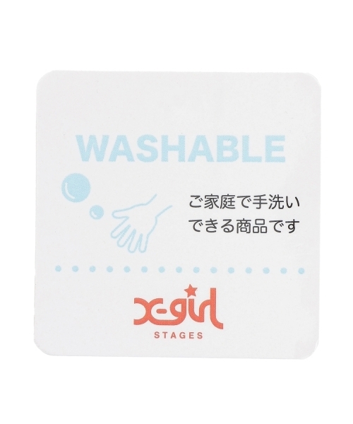 X-girl Stages（エックスガールステージス）の「MIXロゴキャップ（キャップ・キッズ・ブラック/ブルー・52-56cm/S(48-52cm)）」の11枚目の写真