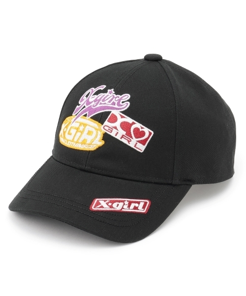 X-girl Stages（エックスガールステージス）の「MIXロゴキャップ（キャップ・キッズ・ブラック/ブルー・52-56cm/S(48-52cm)）」の13枚目の写真