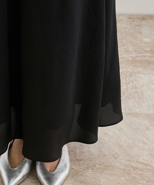 ROPE'（ロペ）の「シアーエアリー マーメイドスカート/セットアップ対応（スカート・レディース・ブラック/グレー・38/36）」の11枚目の写真