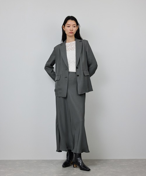 ROPE'（ロペ）の「シアーエアリー マーメイドスカート/セットアップ対応（スカート・レディース・ブラック/グレー・38/36）」の19枚目の写真