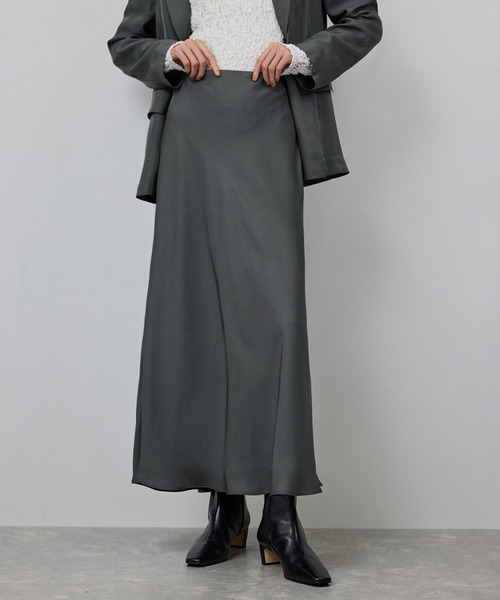 ROPE'（ロペ）の「シアーエアリー マーメイドスカート/セットアップ対応（スカート・レディース・ブラック/グレー・38/36）」の18枚目の写真