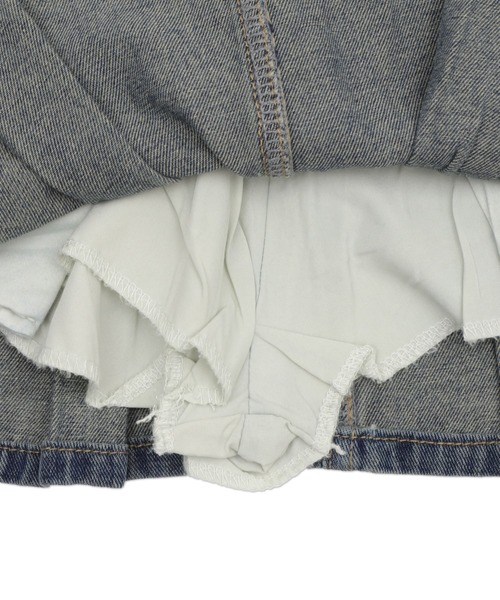 dispark（ディスパーク）の「DISPARK/タックプリーツデニムミニスカパン（デニムスカート・レディース・インディゴブルー/ライトインディゴブルー・SMALL/MEDIUM）」の19枚目の写真