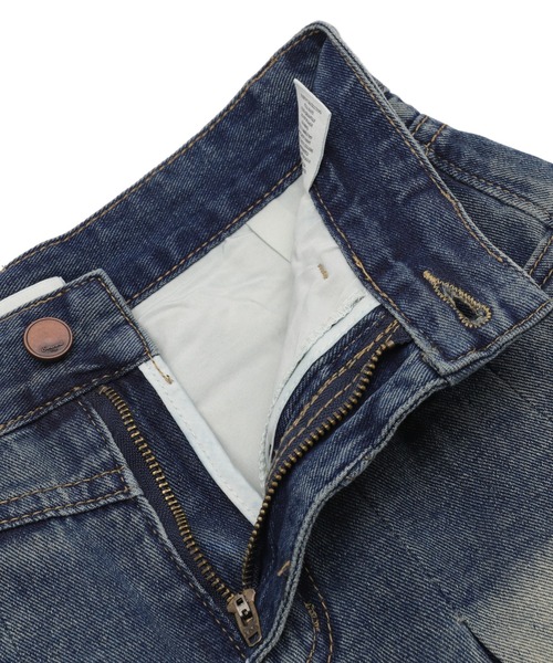 dispark（ディスパーク）の「DISPARK/タックプリーツデニムミニスカパン（デニムスカート・レディース・インディゴブルー/ライトインディゴブルー・SMALL/MEDIUM）」の22枚目の写真