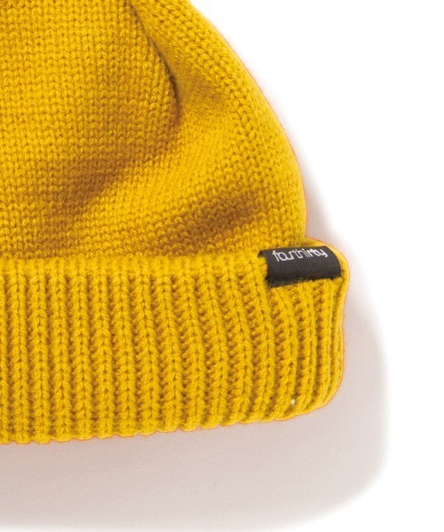 430（フォーサーティ）の「mko13046-SHORTY BEANIE ビーニー ニット帽(25-172)（ニットキャップ/ビーニー・メンズ・チャコールグレー/グリーン/キャメル/イエロー/パープル/ベージュ/ブラック・FREE）」の9枚目の写真