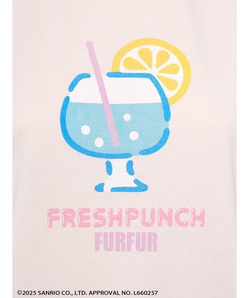 FURFUR（ファーファー）の「FRESH PUNCH モチーフTシャツ（Tシャツ/カットソー・レディース・チャコールグレー/ピンク/ホワイト・F）」の11枚目の写真