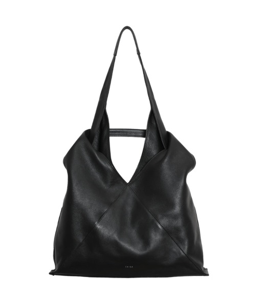 YArKA（ヤーカ）の「【YArKA/ヤーカ】real leather different length handles tote [trgl5] / 長短ハンドルトートバッグ（トートバッグ・レディース・ブラック・FREE）」の7枚目の写真