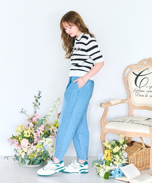 Chesty(チェスティー)の「バレルレッグデニムパンツ(デニムパンツ・レディース・グレー/インディゴブルー・0/1)」の3枚目の写真