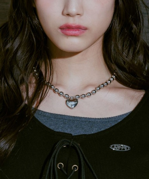 repipi armario（レピピ アルマリオ）の「ハートTOPネックレス（ネックレス・キッズ・シルバー/その他・FREE）」の2枚目の写真