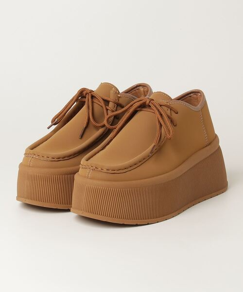 LOVEHUNTER(ラブハンター)の「LOVE HUNTER/厚底モカシンスニーカー レディース メンズ 軽量 ボリュームソール 7.5cm身長アップ 韓国ファッション ダッドスニーカー モカシンシューズ(2226)(スニーカー・レディース・ブラック/キャメル/グレー/ベージュ・37/38/39/40/41/42/43/44/36)」の12枚目の写真