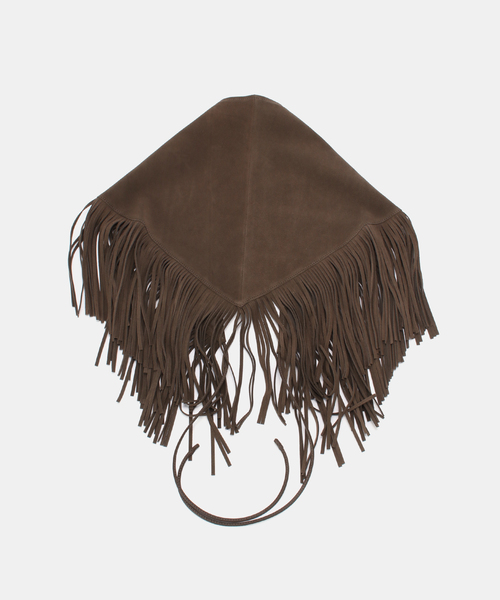 plage(プラージュ)の「LEFIJE / レフィエ 別注 FRINGE ストール(ストール/ショール・レディース・ブラウン系その他・FREE)」の8枚目の写真