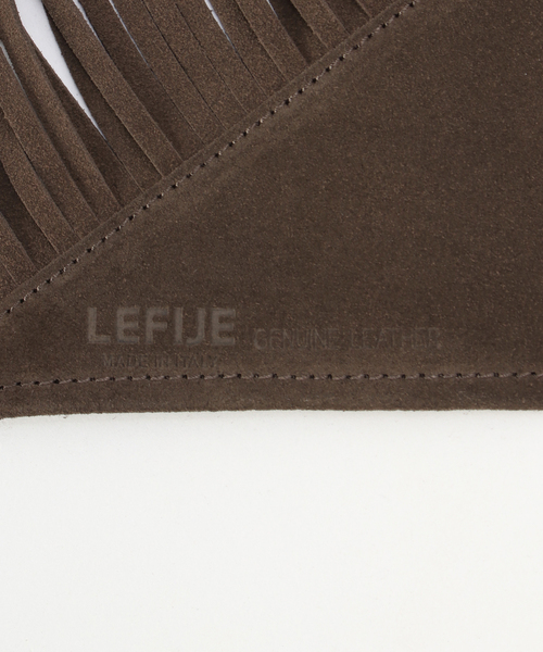 plage(プラージュ)の「LEFIJE / レフィエ 別注 FRINGE ストール(ストール/ショール・レディース・ブラウン系その他・FREE)」の9枚目の写真