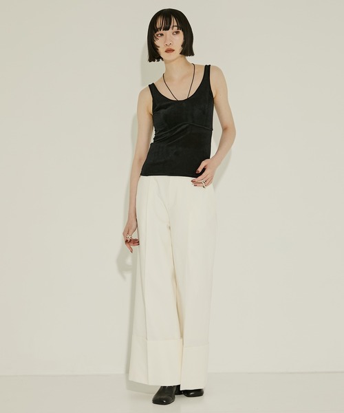 STUDIOUS ステュディオス　ブラトップ　キャミソール STUDIOUS/ステュディオス】Stretch Satin Camisole/ストレッチ