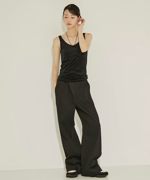 STUDIOUS ステュディオス　ブラトップ　キャミソール STUDIOUS/ステュディオス】Stretch Satin Camisole/ストレッチ