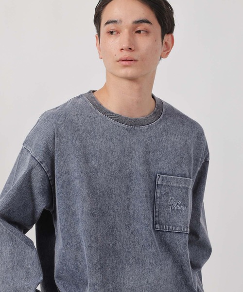 LAKOLE（ラコレ）の「ウォッシュドポケロンT / 582577（Tシャツ/カットソー・メンズ・ブルー/ブラック/ブラウン/ホワイト・LARGE/MEDIUM）」の15枚目の写真