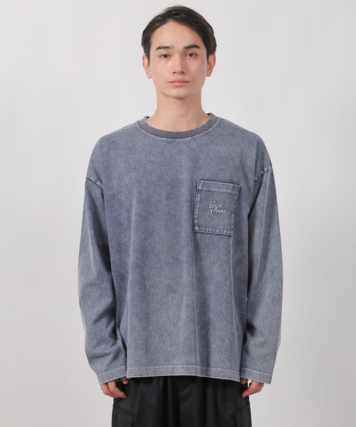 LAKOLE（ラコレ）の「ウォッシュドポケロンT / 582577（Tシャツ/カットソー・メンズ・ブルー/ブラック/ブラウン/ホワイト・LARGE/MEDIUM）」の16枚目の写真