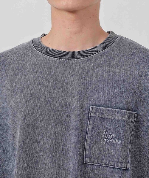 LAKOLE（ラコレ）の「ウォッシュドポケロンT / 582577（Tシャツ/カットソー・メンズ・ブルー/ブラック/ブラウン/ホワイト・LARGE/MEDIUM）」の7枚目の写真