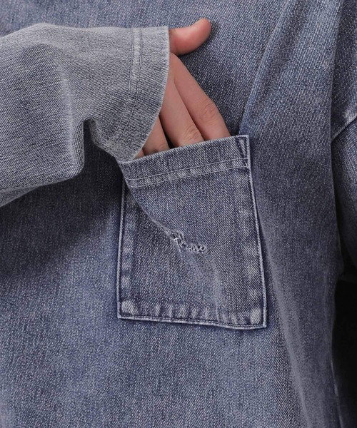 LAKOLE（ラコレ）の「ウォッシュドポケロンT / 582577（Tシャツ/カットソー・メンズ・ブルー/ブラック/ブラウン/ホワイト・LARGE/MEDIUM）」の11枚目の写真