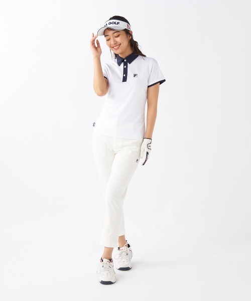 FILA GOLF(フィラゴルフ )の「【FILA GOLF/フィラゴルフ】レディースロゴ半袖シャツ ゴルフ(シャツ/ブラウス・レディース・ホワイト/ブラック/ネイビー・MEDIUM/LARGE/X-LARGE)」の17枚目の写真