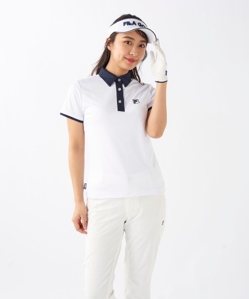 FILA GOLF(フィラゴルフ )の「【FILA GOLF/フィラゴルフ】レディースロゴ半袖シャツ ゴルフ(シャツ/ブラウス・レディース・ホワイト/ブラック/ネイビー・MEDIUM/LARGE/X-LARGE)」の18枚目の写真