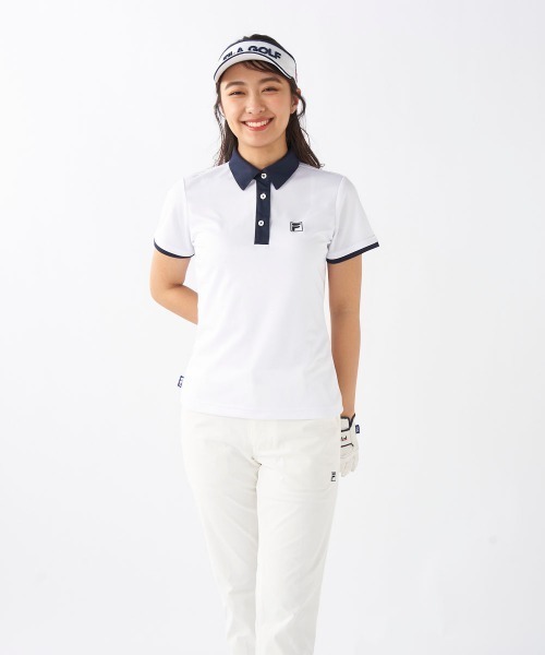 FILA GOLF(フィラゴルフ )の「【FILA GOLF/フィラゴルフ】レディースロゴ半袖シャツ ゴルフ(シャツ/ブラウス・レディース・ホワイト/ブラック/ネイビー・MEDIUM/LARGE/X-LARGE)」の19枚目の写真
