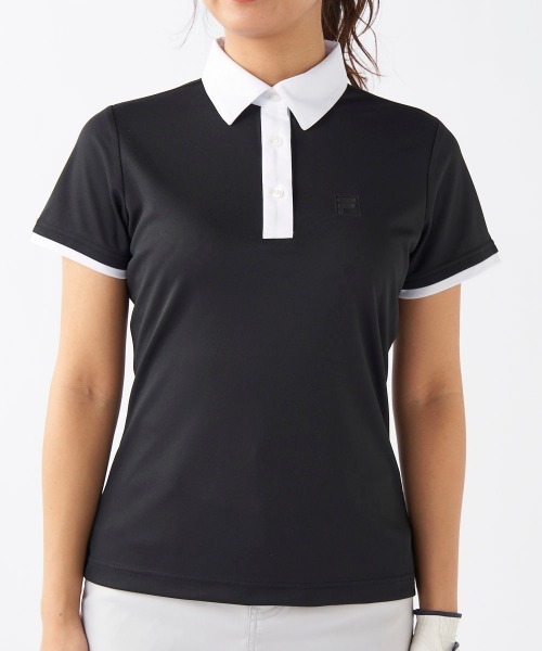 FILA GOLF(フィラゴルフ )の「【FILA GOLF/フィラゴルフ】レディースロゴ半袖シャツ ゴルフ(シャツ/ブラウス・レディース・ホワイト/ブラック/ネイビー・MEDIUM/LARGE/X-LARGE)」の5枚目の写真