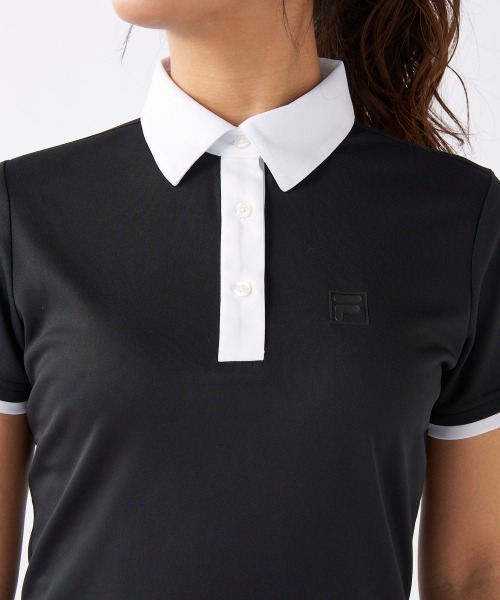 FILA GOLF(フィラゴルフ )の「【FILA GOLF/フィラゴルフ】レディースロゴ半袖シャツ ゴルフ(シャツ/ブラウス・レディース・ホワイト/ブラック/ネイビー・MEDIUM/LARGE/X-LARGE)」の8枚目の写真